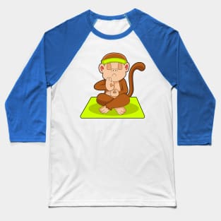 Monkey Yoga Gymnastics Baseball T-Shirt